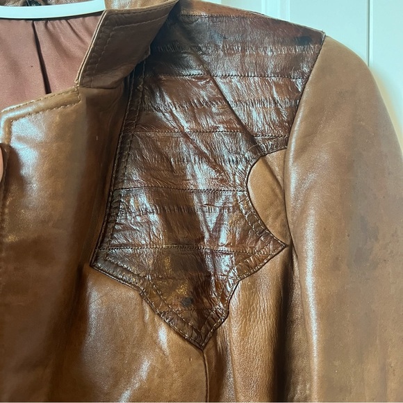 Vintage Size 8 Genuine Leather Golden Collection by Pioneer Wear - Picture 3 of 16